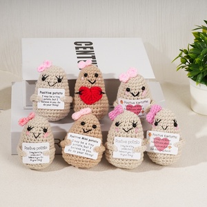 Handmade năng lượng tích cực khoai tây búp bê nhân tạo trái cây dệt kim vải thủ công hỗ trợ cảm xúc rau sang trọng thai sản - Product Image 1