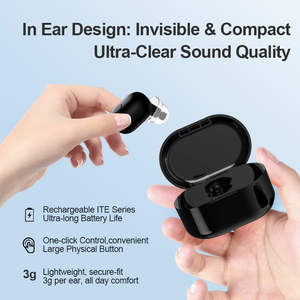 Audífonos Intraauriculares ITE para Personas con Discapacidad Auditiva, los Más Vendidos, Color Beige, Binaurales, RIC, Recargables, Lista <span class=keywords><strong>de</strong></span> Precios al por Mayor - Product Image 4