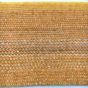 Cuentas de citrino Natural facetado, joyería de piedra semipreciosa, collar y pulsera, Rondell, grado A - Product Image 4