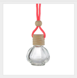 Bouteille de parfum de voiture de couleur de cloche de vente directe d'usine bouteille en verre d'huile essentielle de couverture en bois confortable - Product Image 4