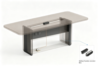 Table de conférence multifonctionnelle en bois massif moderne et durable pour le bureau, l'école, l'hôpital