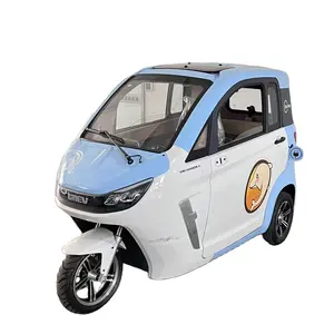 1500w三轮成人乘客廉价电动汽车人力车全封闭移动电动踏板车摩托