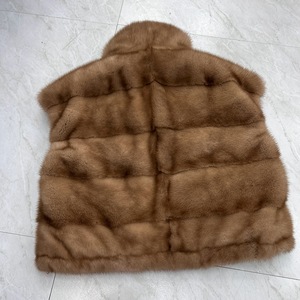 Gilet <span class=keywords><strong>di</strong></span> Pelliccia <span class=keywords><strong>di</strong></span> Lusso da Donna con Collo Alto, Cappotto in <span class=keywords><strong>Visone</strong></span> Naturale Completo, Capospalla Casual per l'Inverno - Product Image 6
