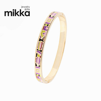 Bracelet ovale en acier inoxydable et émail pour femmes, nouveau modèle, tendance, avec motif de ballon à Air chaud, accessoires pour bijoux, cadeau,