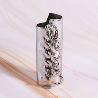 Coque de protection pour briquet, chaîne pour briquet, coque de protection pour briquet, accessoires de fumeur créatifs personnalisés