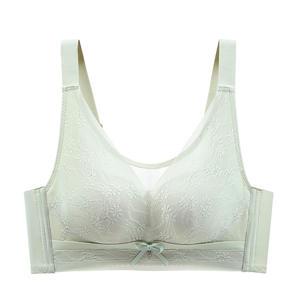 Femmes sans bretelles dentelle florale conception Anti-course énergie volcanique pierre tasse Logo grande <span class=keywords><strong>poitrine</strong></span> rassemblement petite <span class=keywords><strong>poitrine</strong></span> tricoté mince - Product Image 3