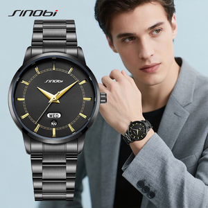 Men's <b>Watch</b> Waterproof Double Calendar Business Men <b>Watch</b> High Quality Steel Strap Wristwatch Guangdong Factory - Product Image 1