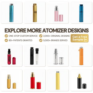 Atomiseur de <span class=keywords><strong>parfum</strong></span> portable en aluminium, étui de voyage 5 ml 10 ml, flacon de recharge de <span class=keywords><strong>parfum</strong></span> en cuir de luxe - Product Image 4