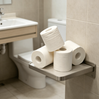 Papier toilette en rouleau OEM ODM personnalisé avec logo, 2/3 plis, en pâte de bois vierge, écologique, doux, résistant, sans danger pour les fosses septiques, pour la maison/le restaurant/l'hôtel