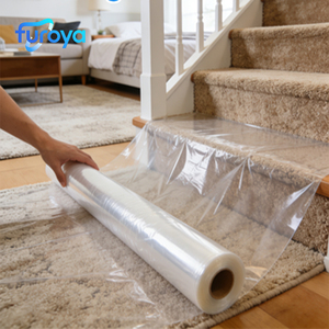 Película Protectora de Polietileno (PE) de Alta Resistencia, Anti-Rasgaduras, Anti-Arañazos, Cubierta Temporal para Pisos, Escaleras y Alfombras del Hogar - Product Image 1