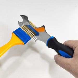 Comb Type Multifunctional Putty Knife Stainless Steel Bent Blade Cleaning Brush Roller Paint Can Opener Diy Tools - Product Image 2