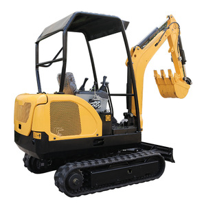 Mini-excavatrice sur chenilles de couleur orange, économe en énergie, pour le creusement sur chantier et le nivellement des terrains - Product Image 5