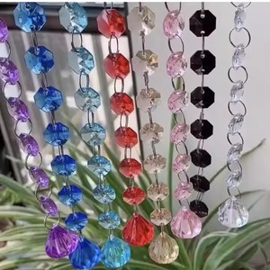 Hot bán pha lê hạt ánh sáng mặt dây chuyền treo Đảng trang trí pha lê trang trí rèm - Product Image 3