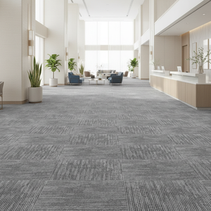 Promotion exceptionnelle |   Dalles de <span class=keywords><strong>moquette</strong></span> commerciales emboîtables à <span class=keywords><strong>prix</strong></span> bas, en nylon épais, géométriques et rembourrées |   50*50 CM - Product Image 3