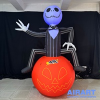 Costume gonflable personnalisé de citrouille pour homme, idéal pour les événements promotionnels en centre commercial ou les activités commerciales d'Halloween
