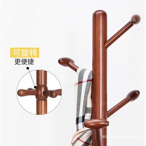 Bamboo Solid Wood Coat <b>Rack</b> 175x38cm Freestanding Scandinavian Style Indoor <b>Clothes</b> Stand - Product Image 2