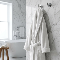 Peignoir en tissu gaufré, peignoir de spa, peignoir d'hôtellerie, peignoir pour invités, peignoir en coton, peignoir pour équipements hôteliers