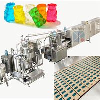 Machine automatique de grande capacité à sourire bonbons sucette caramel au caramel Jelly Gummy ligne de dépôt de bonbons mous