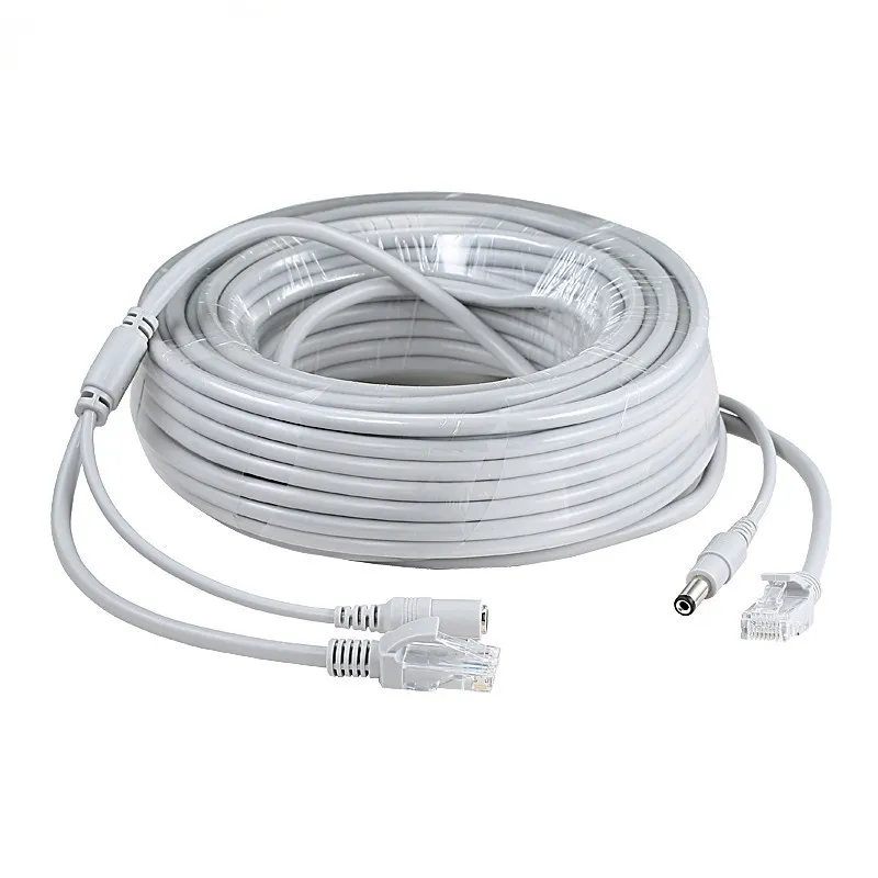 RJ45-Ethernet-CCTV-Kabel Cat5e Gleichstrom Cat5 Internet-Netzwerk LAN-Kabel Kabel PC-Computer Für POE IP-Kamerasystem Concatenon