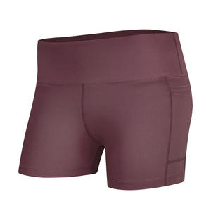 Shorts de Yoga Transpirables para Mujer, con Logotipo Personalizado, Shorts Deportivos Sólidos de Secado Rápido, Cintura Alta, Efecto Push-Up, Conjuntos de Gimnasio sin Costuras - Product Image 2