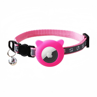 Collier pour animaux de compagnie AirTag avec étui de protection en silicone, collier pour chat anti-perte, support de suivi pour Apple AirTag