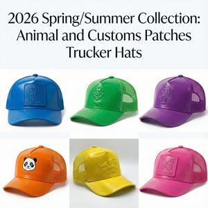 Casquette de camionneur en cuir PU <span class=keywords><strong>Y2K</strong></span> personnalisée, de haute qualité, 5 panneaux, logo en relief, décontractée, mode, fête, animal, jersey - Product Image 5