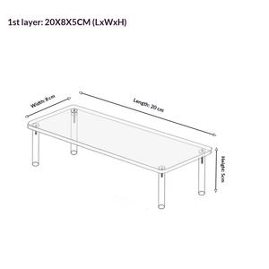 ชั้นวางอะคริลิคใสแบบพับได้ทันสมัย สำหรับจัดแสดงขนมบุฟเฟต์ น้ำหอม คัพเค้ก สำหรับตู้โชว์ ทนทาน - Product Image 6