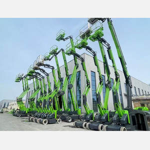 14 मीटर 16 मीटर टेलीस्कोपिक बूम लिफ्ट क्रेन के साथ बैटरी संकीर्ण इलेक्ट्रिक डीजल टेलीस्कोपिक ट्रैक क्रेन स्पष्ट क्रेन - Product Image 3
