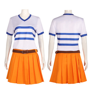 Costume de cosplay de dessin animé japonais Nami Solon Luffy, ensemble complet <span class=keywords><strong>One</strong></span> <span class=keywords><strong>Piece</strong></span>, costumes d'anime pour Halloween, costumes pour femmes adultes - Product Image 1