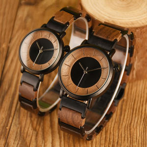 Montres à quartz ultra-minces de qualité supérieure pour hommes et femmes <span class=keywords><strong>Montre</strong></span>-bracelet de luxe en métal et bois au design simple Vente en gros de bracelets en acier inoxydable - Product Image 2