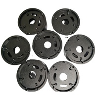 Plaque de base de valve pneumatique en aluminium 6061-T6 usinée CNC OEM, couvercle d'extrémité de moteur, bloc de montage de joint robotique