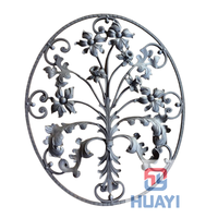 Panel de Hierro Forjado Ornamental para Puerta y Portón de Valla, 710*640 mm, Moderno, Contemporáneo, Ecológico, Resistente al Agua