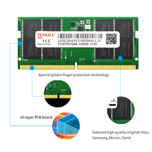 PUSKILL Vente en gros de mémoires DDR5 Sodimm 8 Go 16 Go 32 Go 1,1 V 4800 MHz 5200 MHz 6400 MHz pour ordinateurs portables - Product Image 4