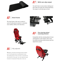 Nouveau jeu de conduite professionnel Sim Racing Rig Force Feedback support de volant chaise de jeu simulateur de course de voiture