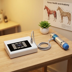 Máquina Portátil de Terapia de Ondas de Choque para Caballos AmywellMED, Dispositivo de Fisioterapia Electromagnética ESWT para Alivio del Dolor Equino - Product Image 1