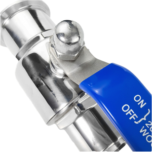 วาล์วบอลแบบแมนนวลสุขภัณฑ์คุณภาพสูง SS316L/SS304 แรงดัน 0~10 บาร์ ติดตั้งง่าย รองรับการปรับแต่ง OEM - Product Image 4