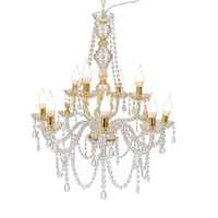 Lustre moderne en acrylique LED, luminaire de plafond de luxe pour mariage, hôtel, salon