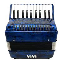 Akordeon Keyboard Portabel 22-Tuts 8-Bass Warna-Warni untuk Anak-Anak