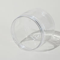 Pots en plastique recyclables de 60g, 100g, 120g, 250g avec couvercle doré pour crème corporelle, emballage cosmétique