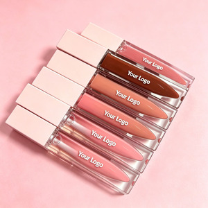 <b>Pink</b> Lip Gloss Hydrating Glossy Lip Oil Nude <b>Pink</b> <b>Peach</b> Berry Lip Tint Custom Logo Private Label Makeup - Product Image 2