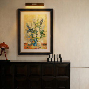 Dipinto a Olio Astratto di Fiori in Stile Retrò Francese, Decorazione di Lusso su Tela, Dipinto a Mano con Cornice in Legno, <span class=keywords><strong>Dimensioni</strong></span> Personalizzabili - Product Image 3