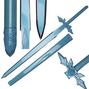 Anime Sword Art Online Alicization War of Underworld Ao BaRa No Ken Blue Rose Sword Espada de hoja de madera para Cosplay