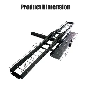 Zwarte Universele Suv Auto Terug Gemonteerd Motor Ebike Laadhapering Achterste Rack Aanhanger Motorfiets Drager