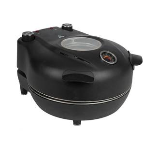 Four à pizza électrique d'intérieur, 12 pouces, appareil de cuisson de comptoir, machine à pizza électrique 800W <span class=keywords><strong>avec</strong></span> pierre céramique et fenêtre de visualisation - Product Image 4