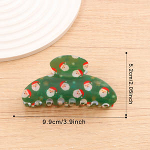 Vente en gros : Nouveautés Pinces à cheveux pour femmes, accessoires de mode mignons en forme de flocon de neige de Noël, pinces à cheveux en plastique - Product Image 6