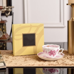 Hot Sale Luxury British Coffee Tea <b>Cup</b> and Saucer Set Ceramic Customization - Product Image 5