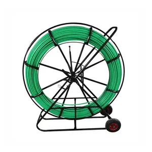 Hochwertige 11mm * 100m Fiberglas Duct Rodder, Fish Wire Pull Fiberglas Kabel Fisch ruten Cavity Snake