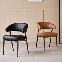 Chaises de salle à manger portables modernes de luxe léger avec dossier haut de gamme pour hôtels, restaurants, bureaux, salles d'étude, chambres à coucher - En promotion