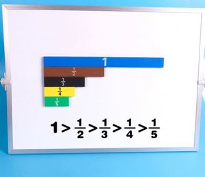 Material Didáctico <span class=keywords><strong>de</strong></span> Matemáticas, Manipulativos Educativos, Equivalencia, Grado <span class=keywords><strong>4</strong></span>, Fichas Magnéticas <span class=keywords><strong>de</strong></span> Fracciones para Niños - Product Image 4