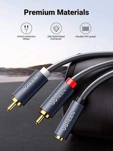 <span class=keywords><strong>Cable</strong></span> UGREEN de 3.5mm <span class=keywords><strong>Hembra</strong></span> <span class=keywords><strong>a</strong></span> 2 <span class=keywords><strong>RCA</strong></span> Macho, Adaptador de Audio <span class=keywords><strong>Auxiliar</strong></span> <span class=keywords><strong>RCA</strong></span> Estéreo Chapado en Oro, Carcasa Metálica Flexible, <span class=keywords><strong>Cable</strong></span> <span class=keywords><strong>RCA</strong></span> en Y - Product Image 5